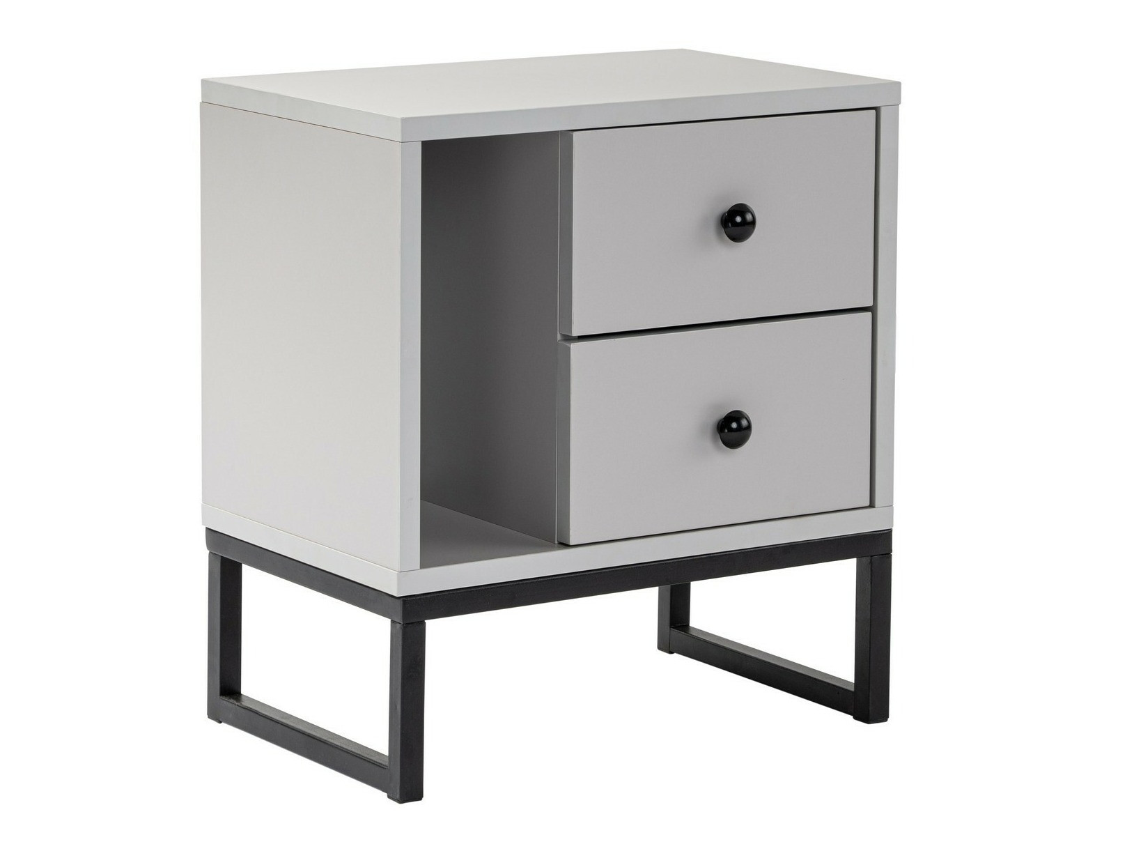 Éjjeliszekrény Novato 109 (Szürke + Fekete)