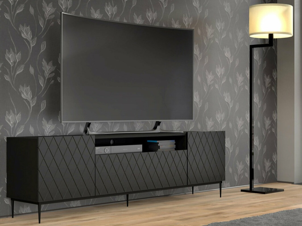 TV-állvány Melmoro 103 (Fekete)