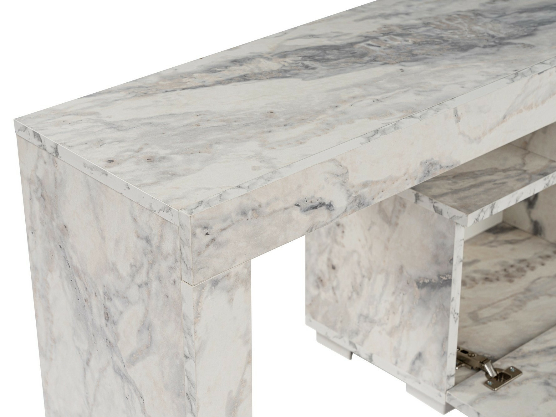 TV-állvány Novato 108 (Fehér márvány)