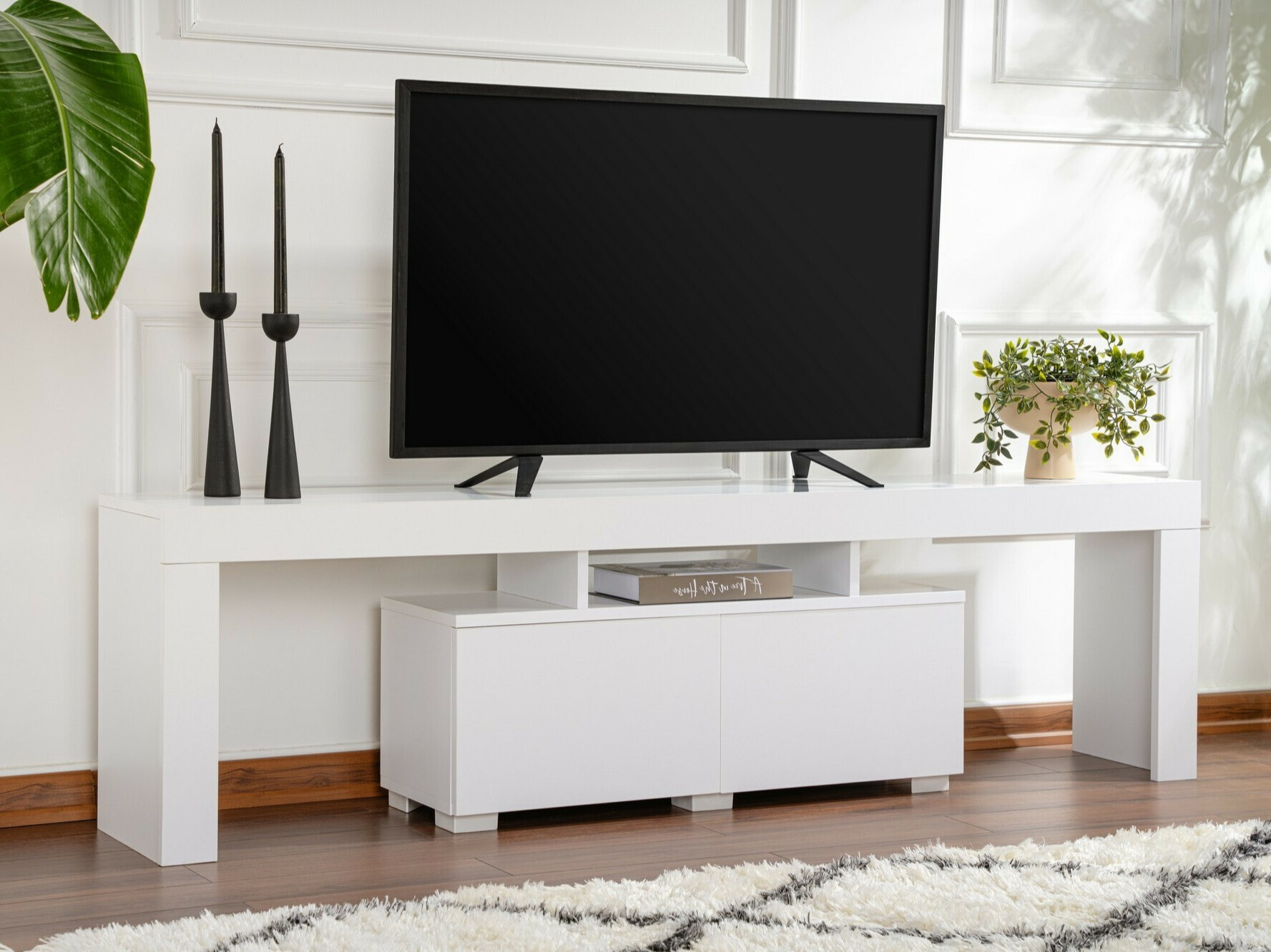 TV-állvány Novato 108 (Fehér)