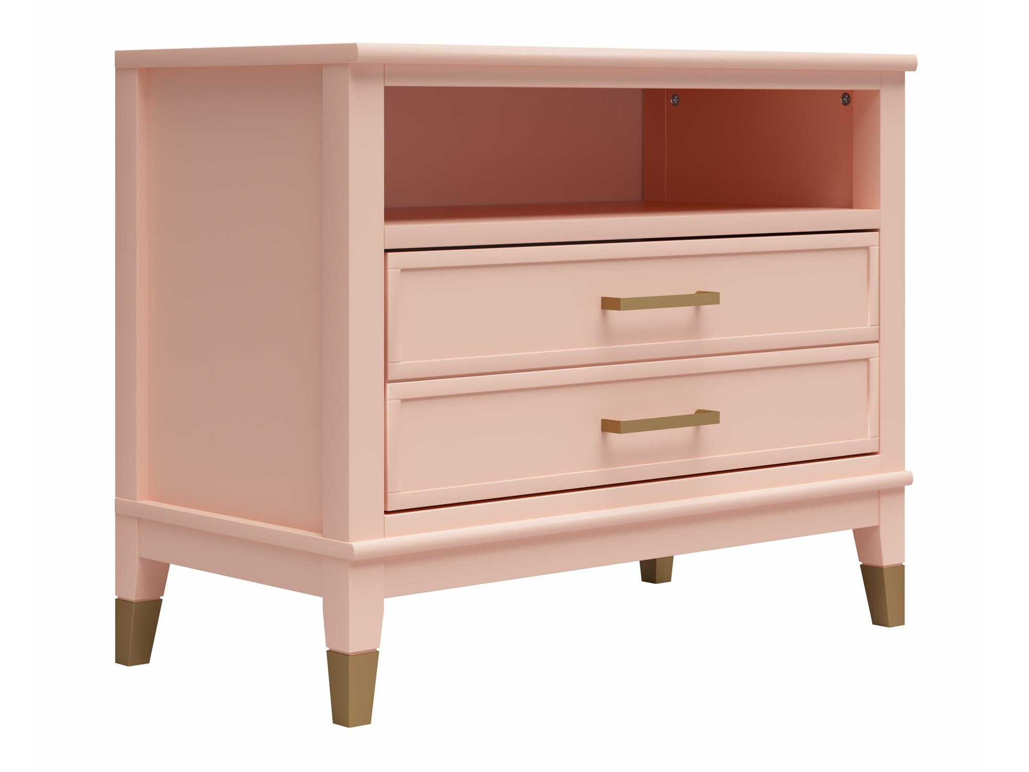 Éjjeliszekrény CosmoLiving by Cosmopolitan Belromu 107 (Rózsaszín)