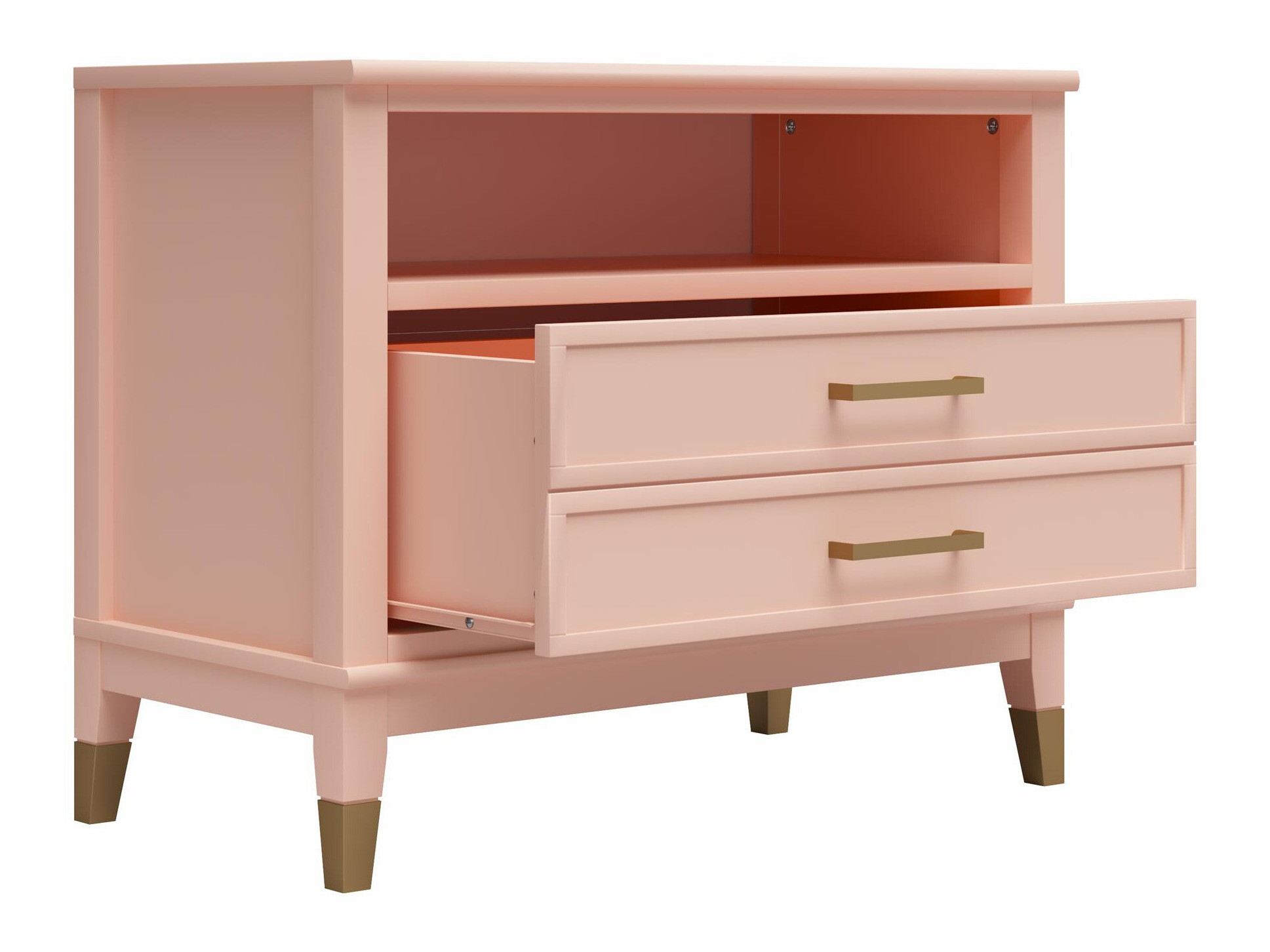 Éjjeliszekrény CosmoLiving by Cosmopolitan Belromu 107 (Rózsaszín)