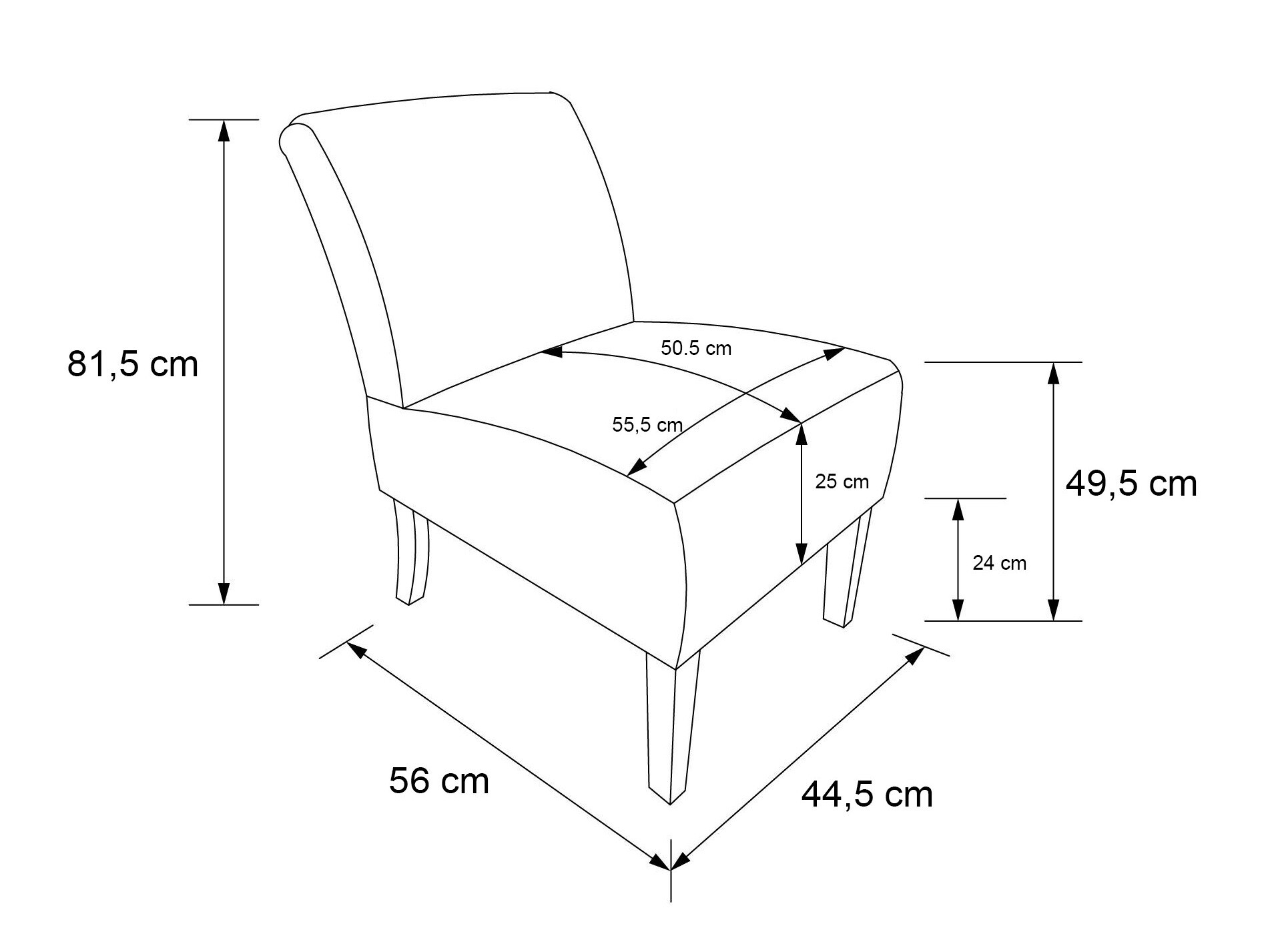 Fotel Denton 1358 (Világosbarna)