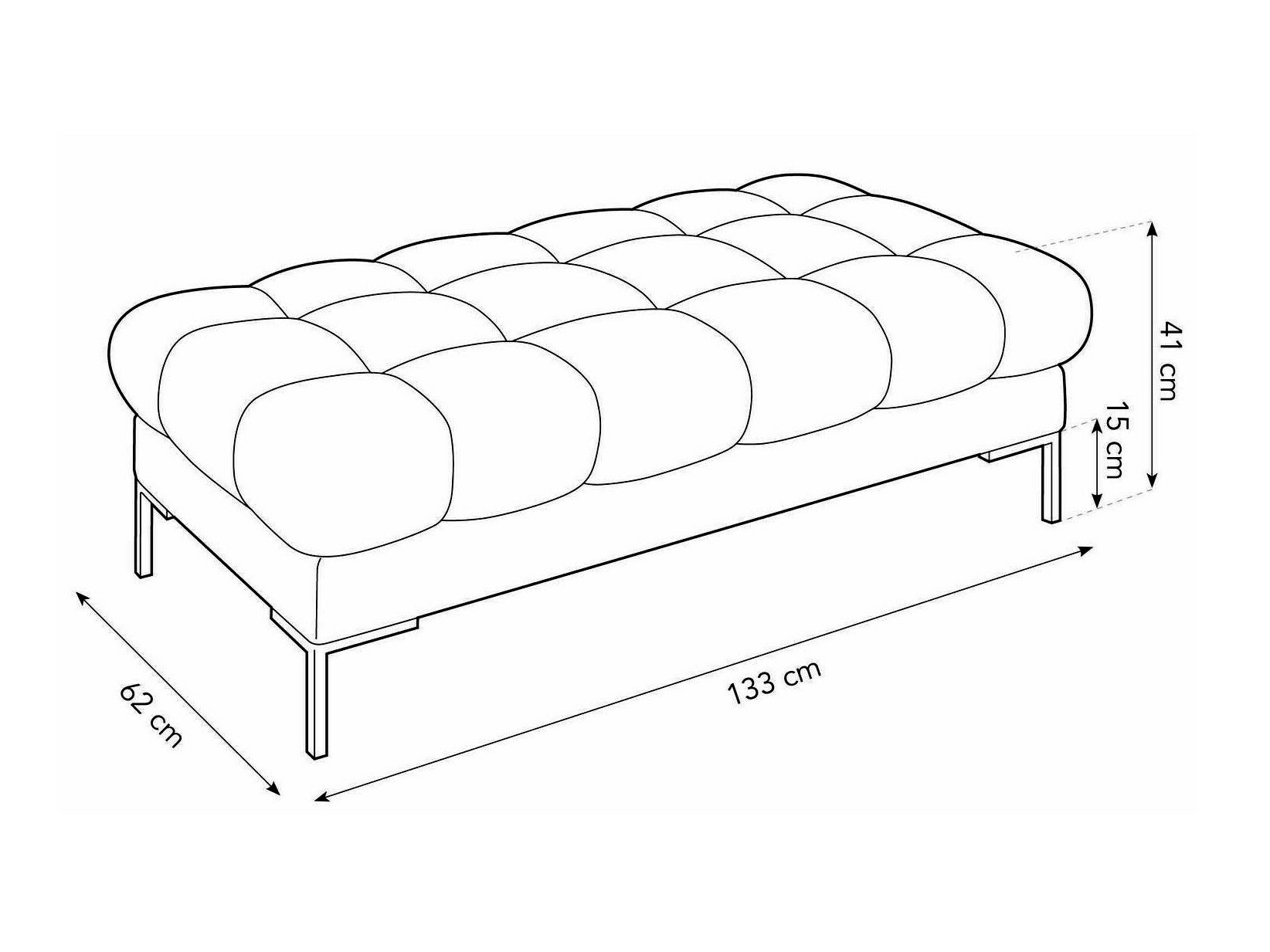 Kárpitozott pad Lormelo 104 (Bluvel 03)