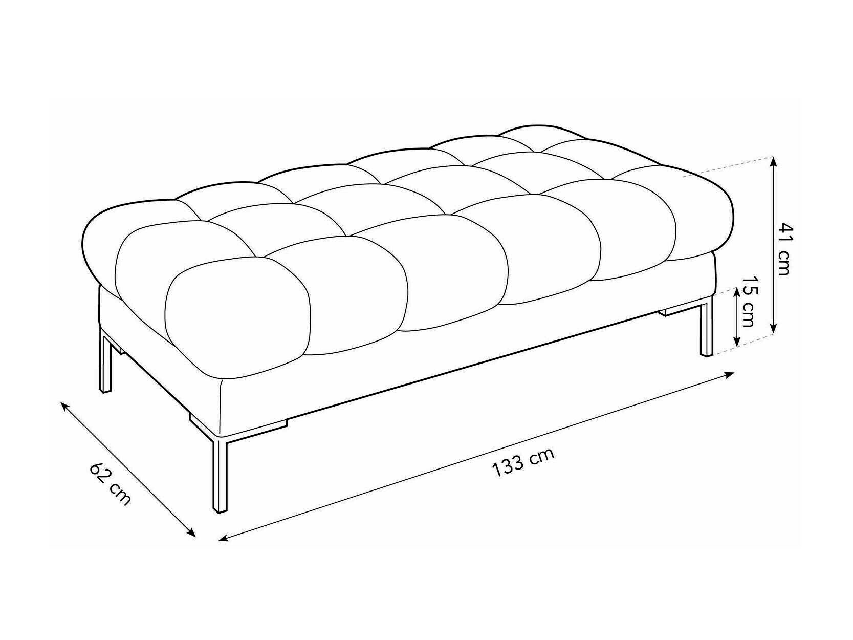 Kárpitozott pad Lormelo 104 (Bluvel 22)