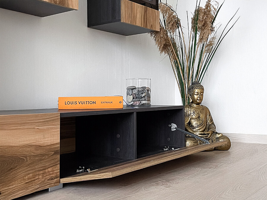 Nappali szett Serodeu 100 (Dió + Sötét barna)