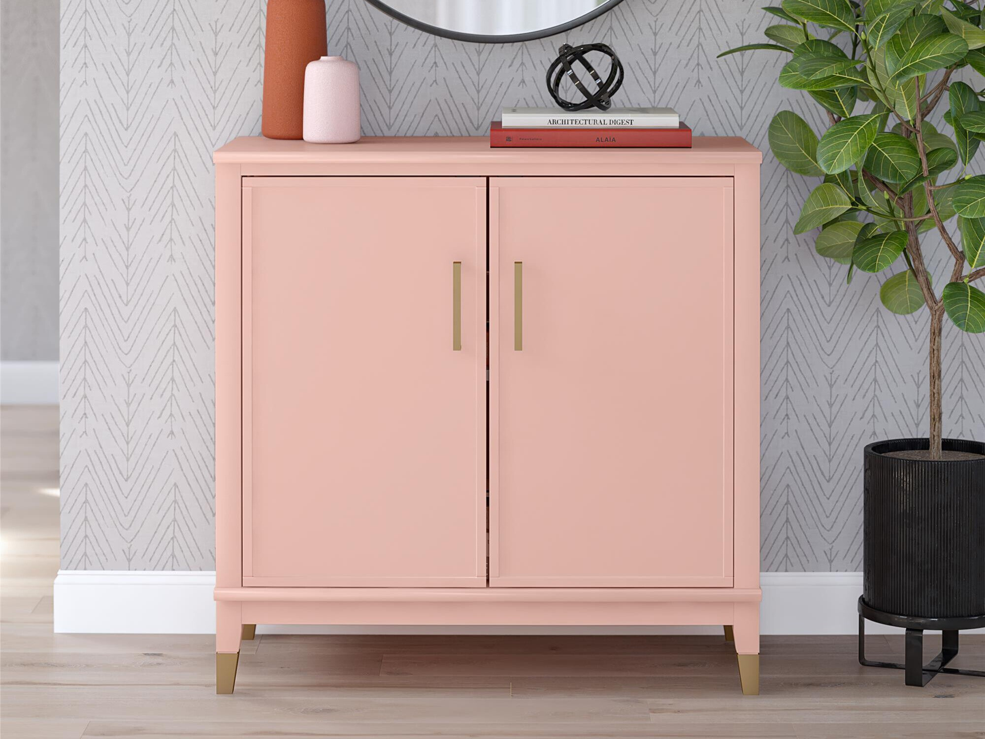 Szekrény CosmoLiving by Cosmopolitan Belromu 108 (Rózsaszín)