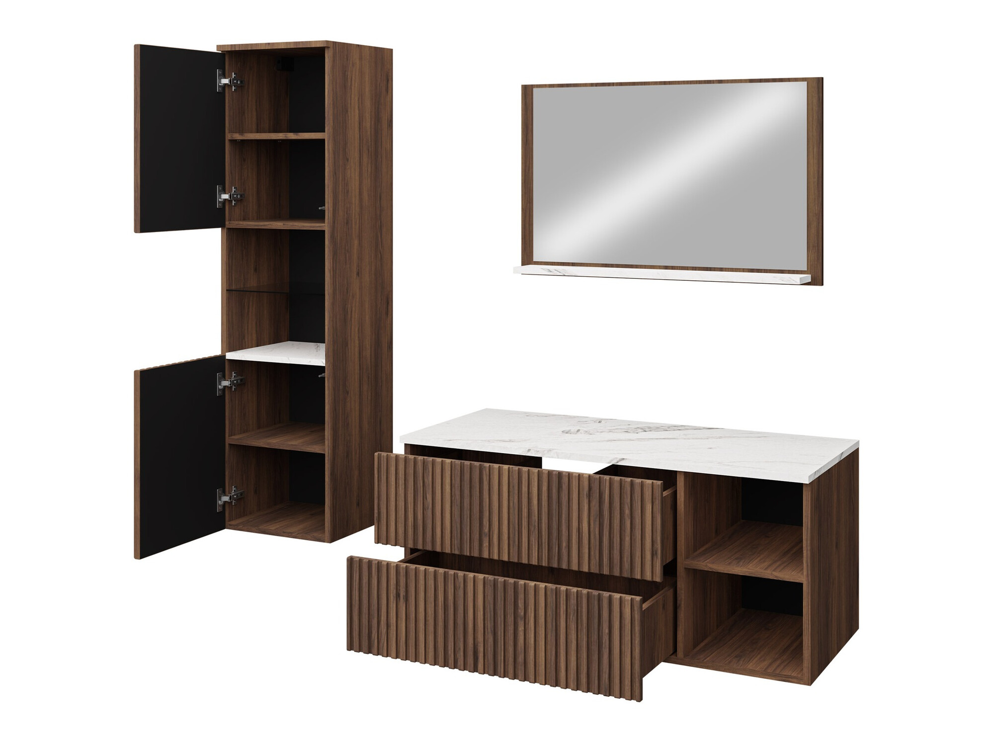 Fürdőszobai garnitúra Ophruvi 104 (Dió)