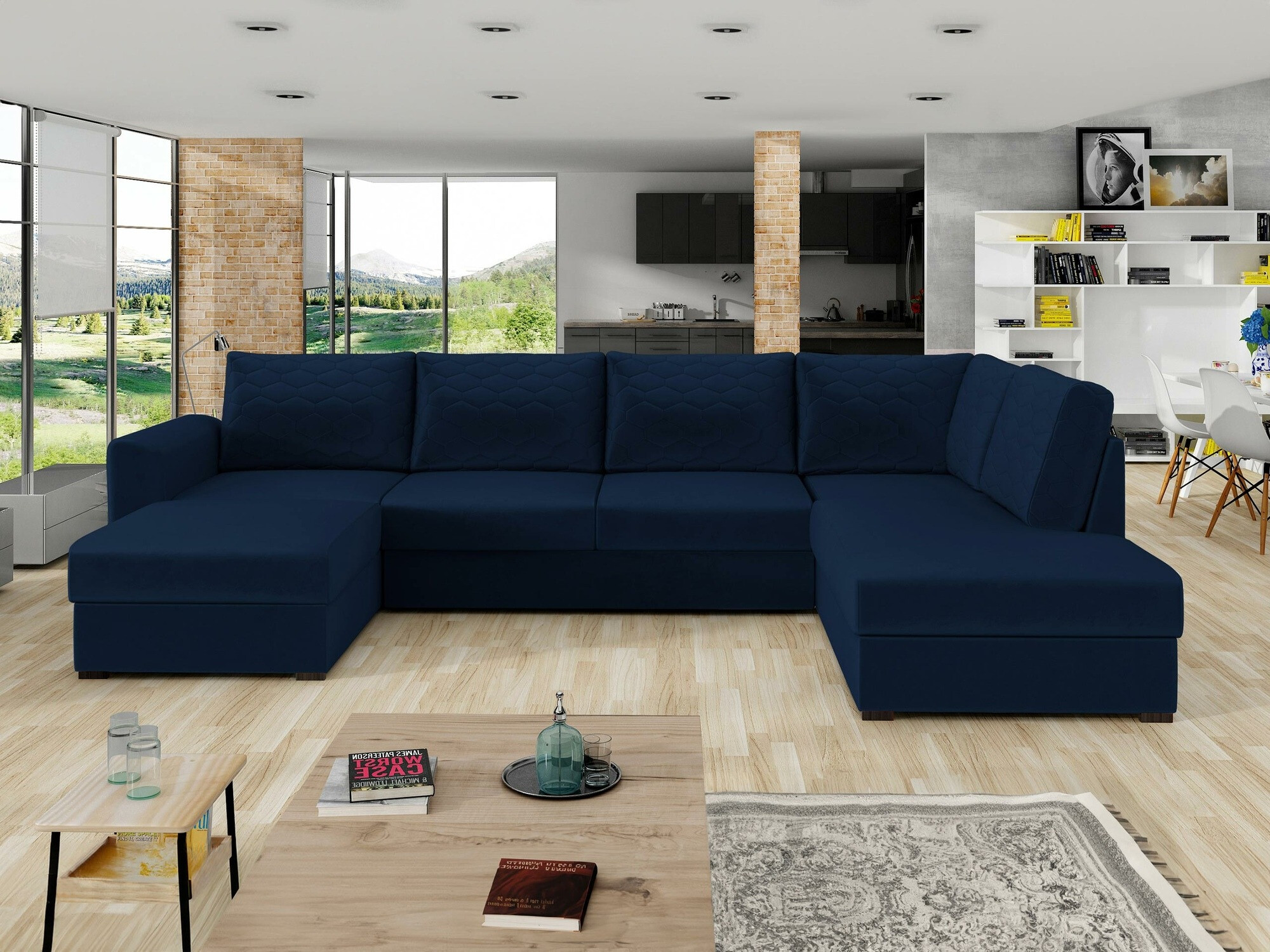 Sarokkanapé Comfivo Flumen (Magic Velvet 2216 + Magic Velvet 2216-P137)