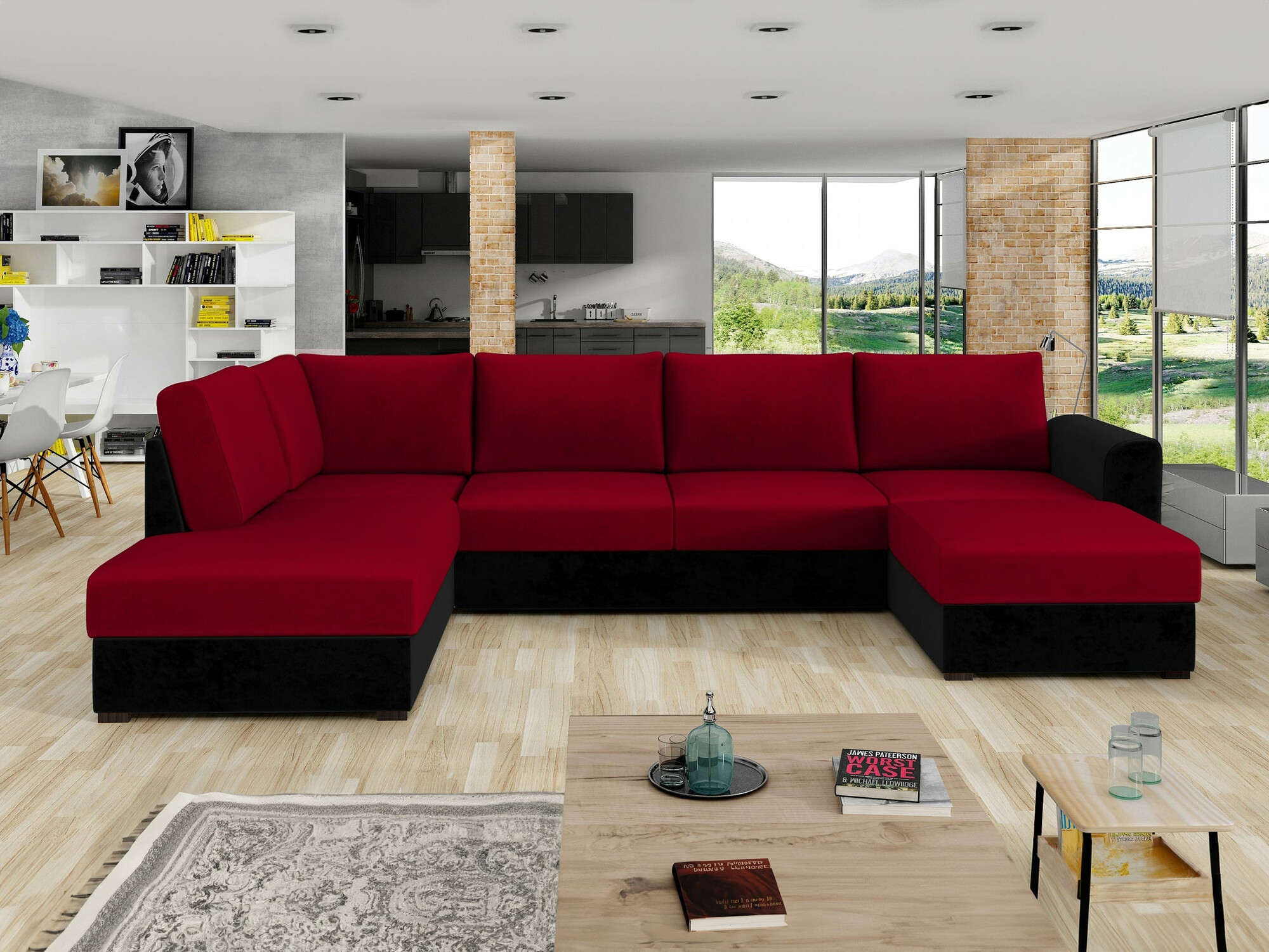 Sarokkanapé Comfivo Flumen (Magic Velvet 2219 + Venus Velvet 2926)