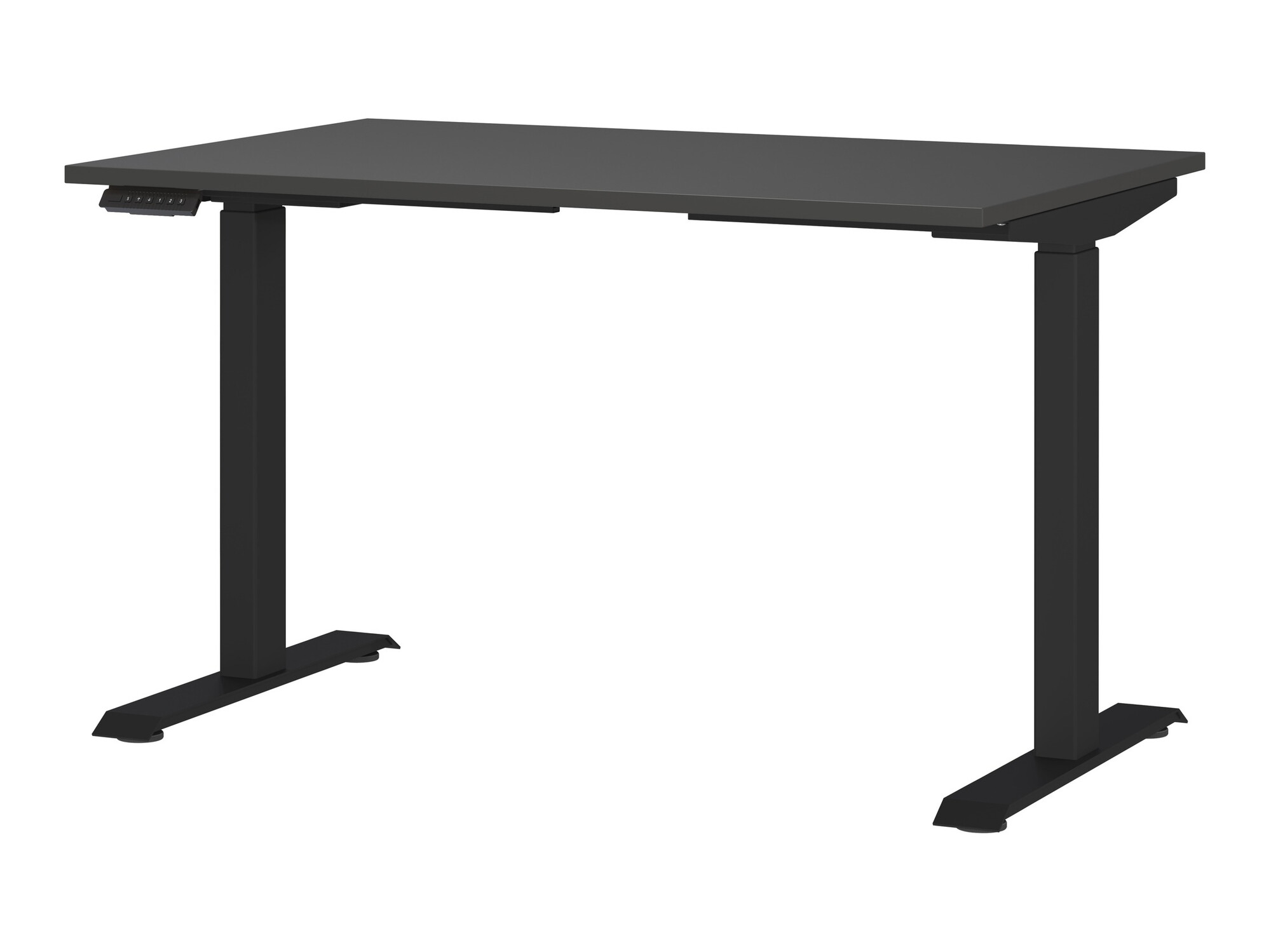 Állítható magasságú íróasztal Vesbeno 104 (Grafit + Fekete)