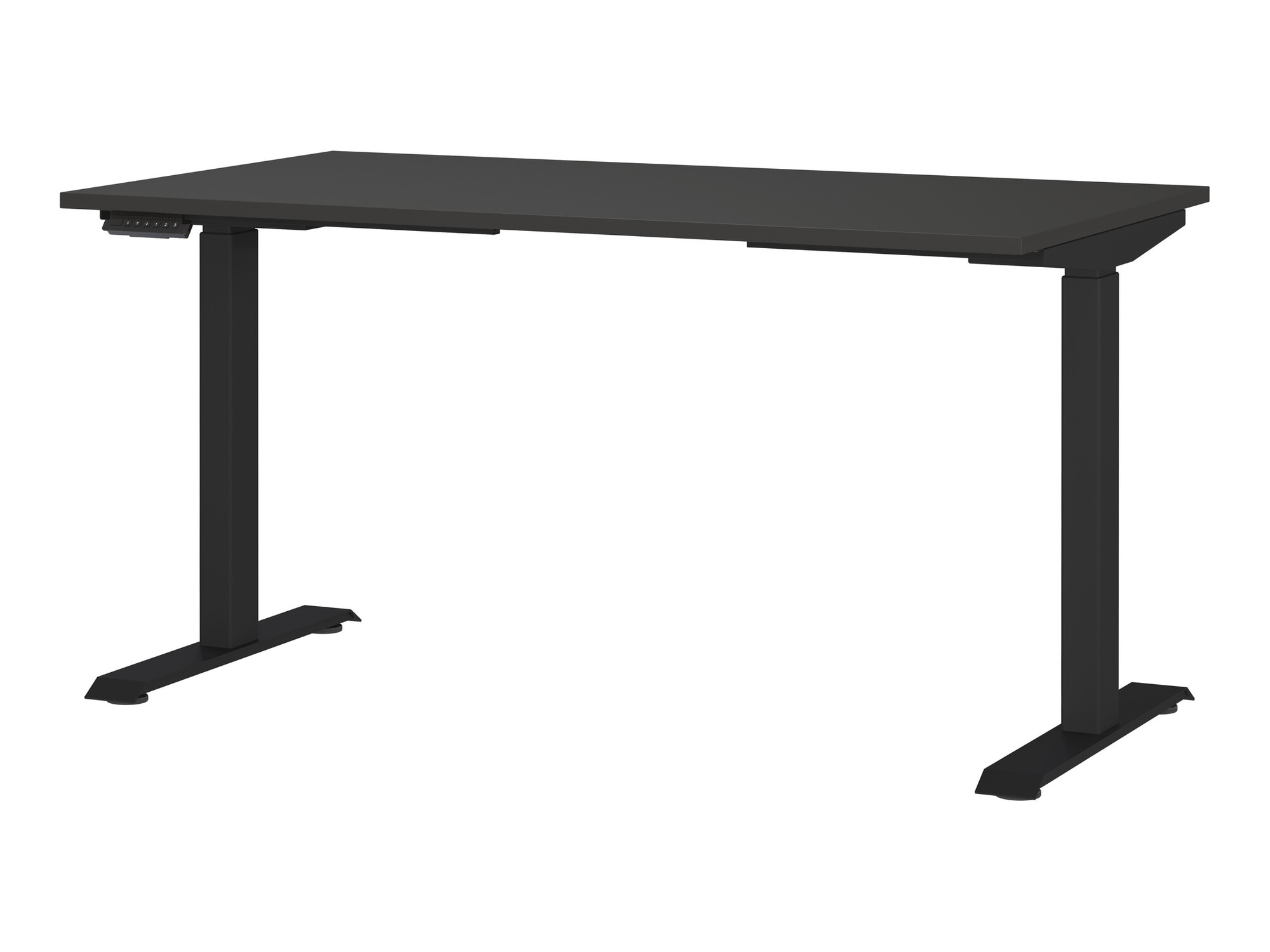 Állítható magasságú íróasztal Vesbeno 105 (Grafit + Fekete)