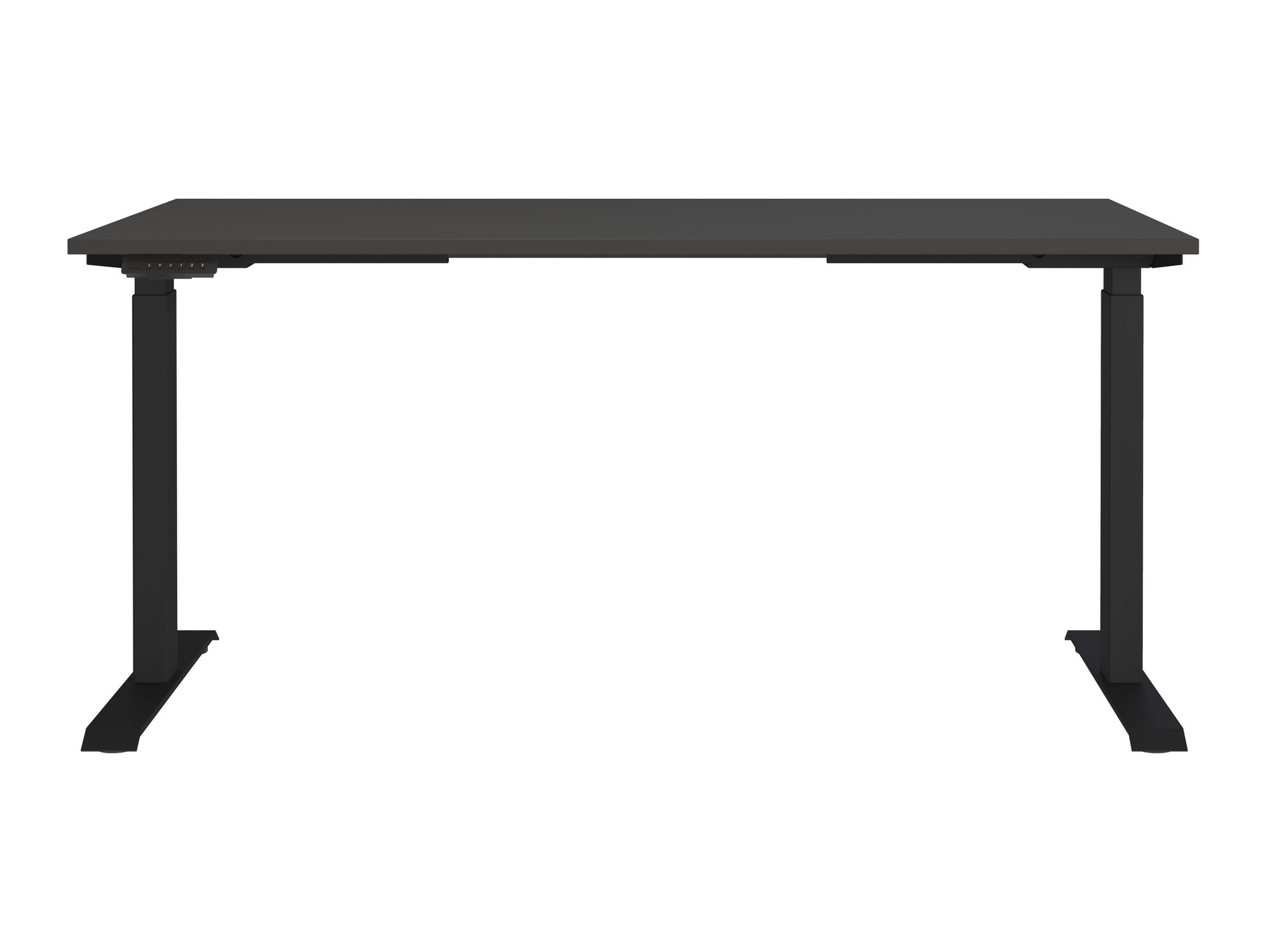 Állítható magasságú íróasztal Vesbeno 106 (Grafit + Fekete)