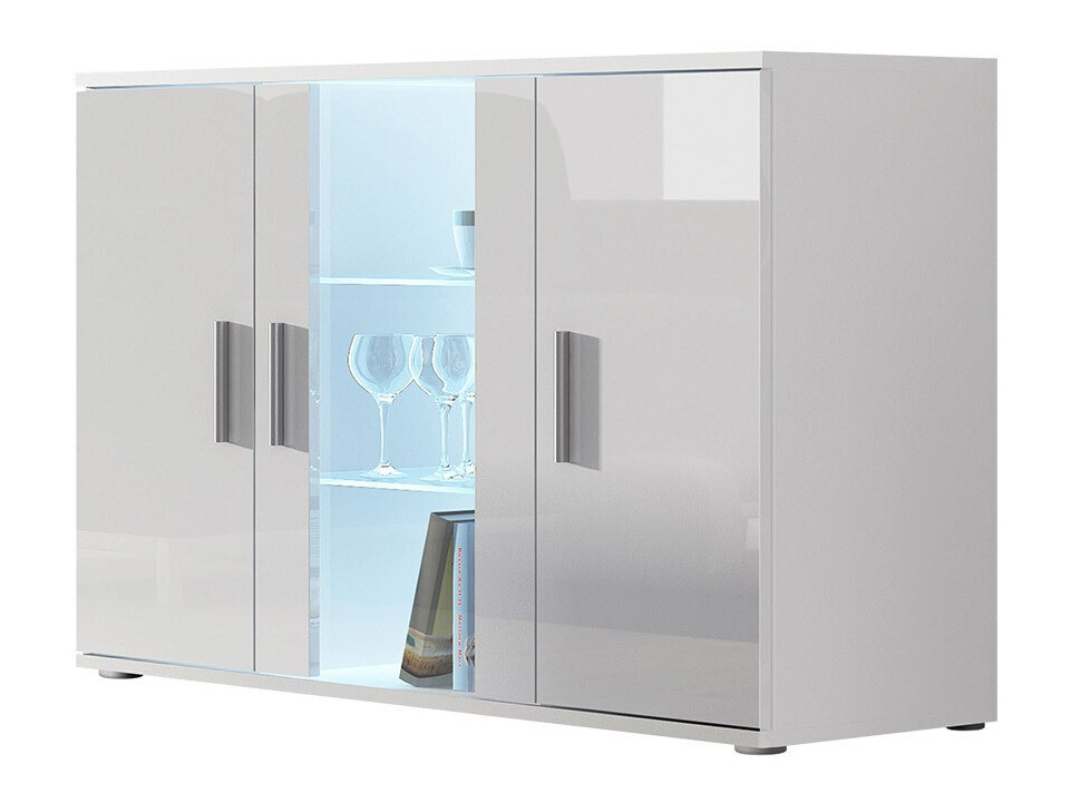 Szekrény Tornola 106 (Fehér + Fényes fehér)