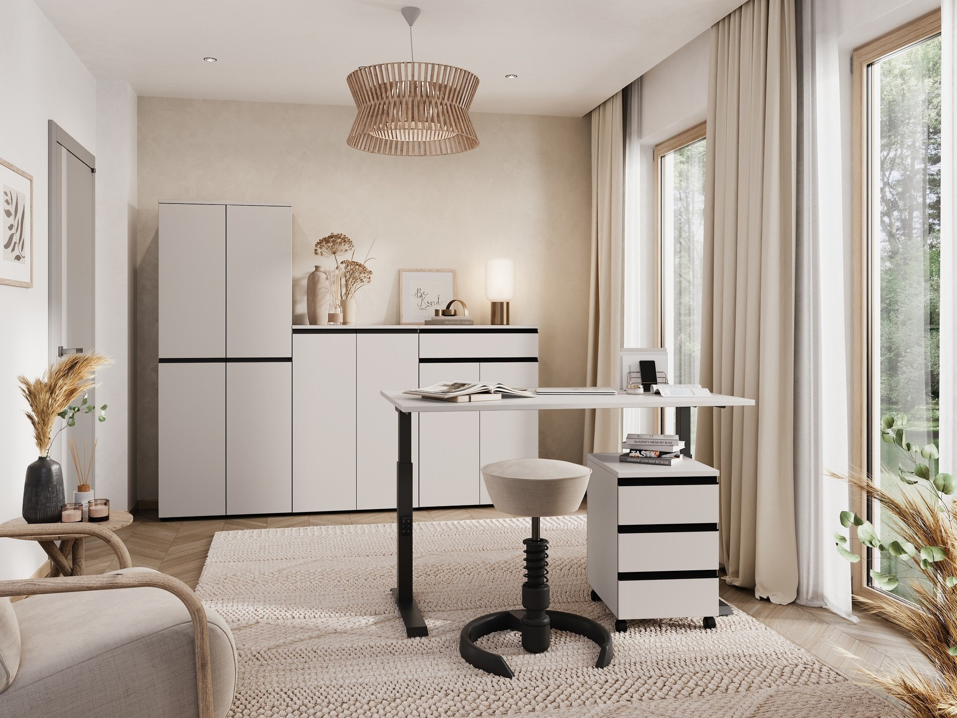 Íróasztal Vesbeno 109 (Kasmír + Fekete)