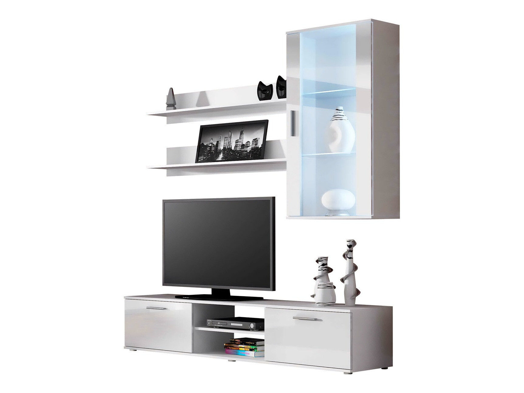 Nappali szett Tornola 113 (Fehér + Fényes fehér)