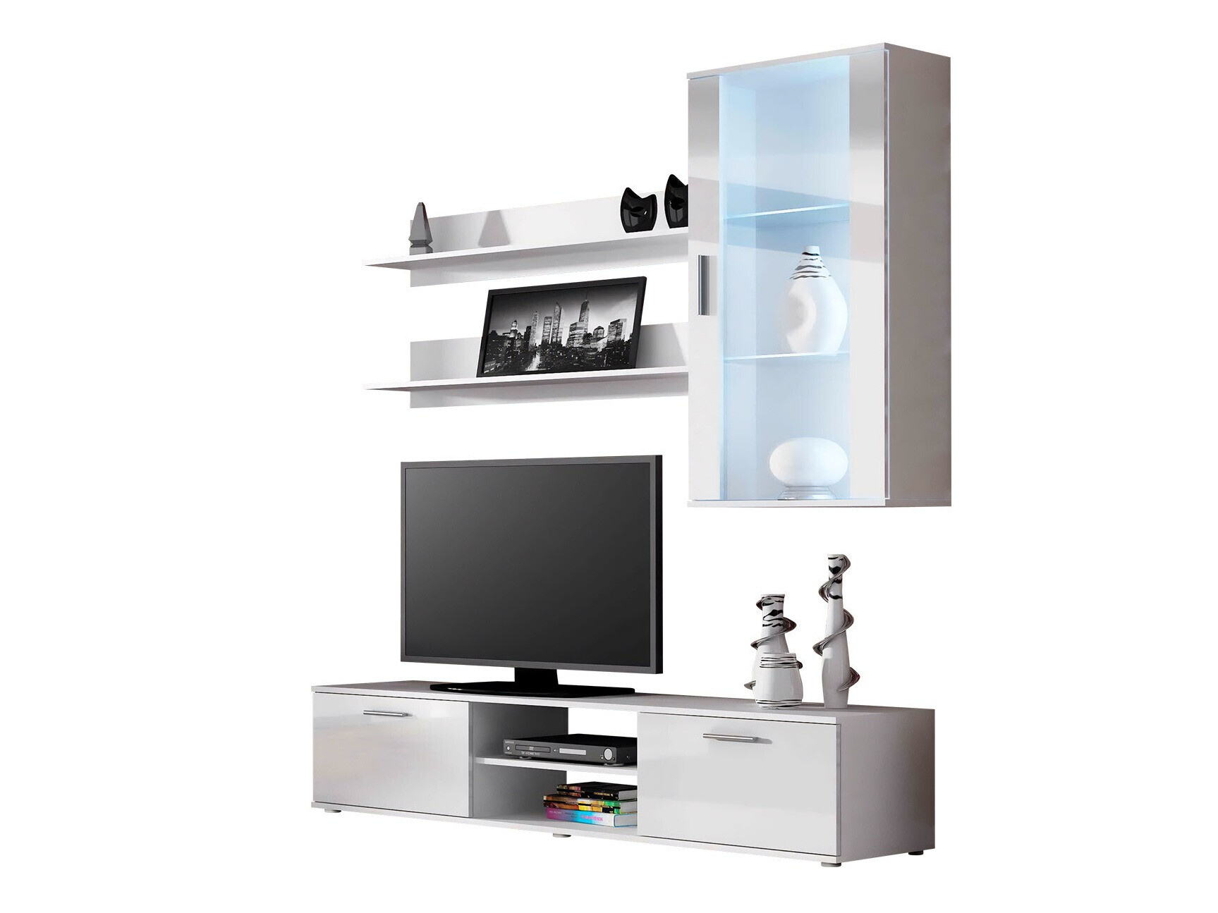 Nappali szett Tornola 113 (Fehér + Fényes fehér)