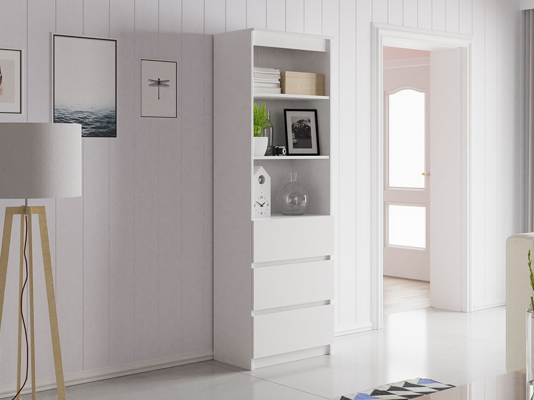 Könyvespolc Comfivo Gallus (Fehér)