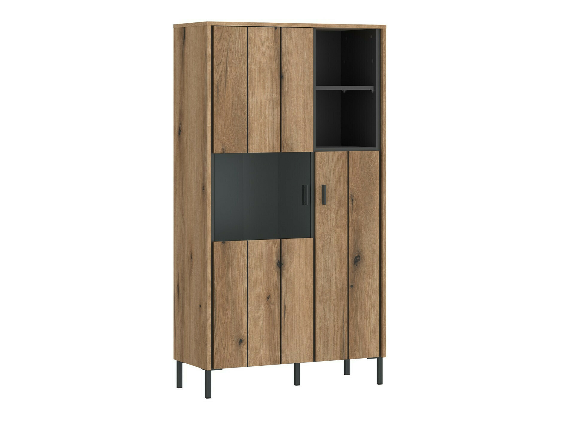 Könyvespolc Morelmi 108 (Antracit + Tölgy)