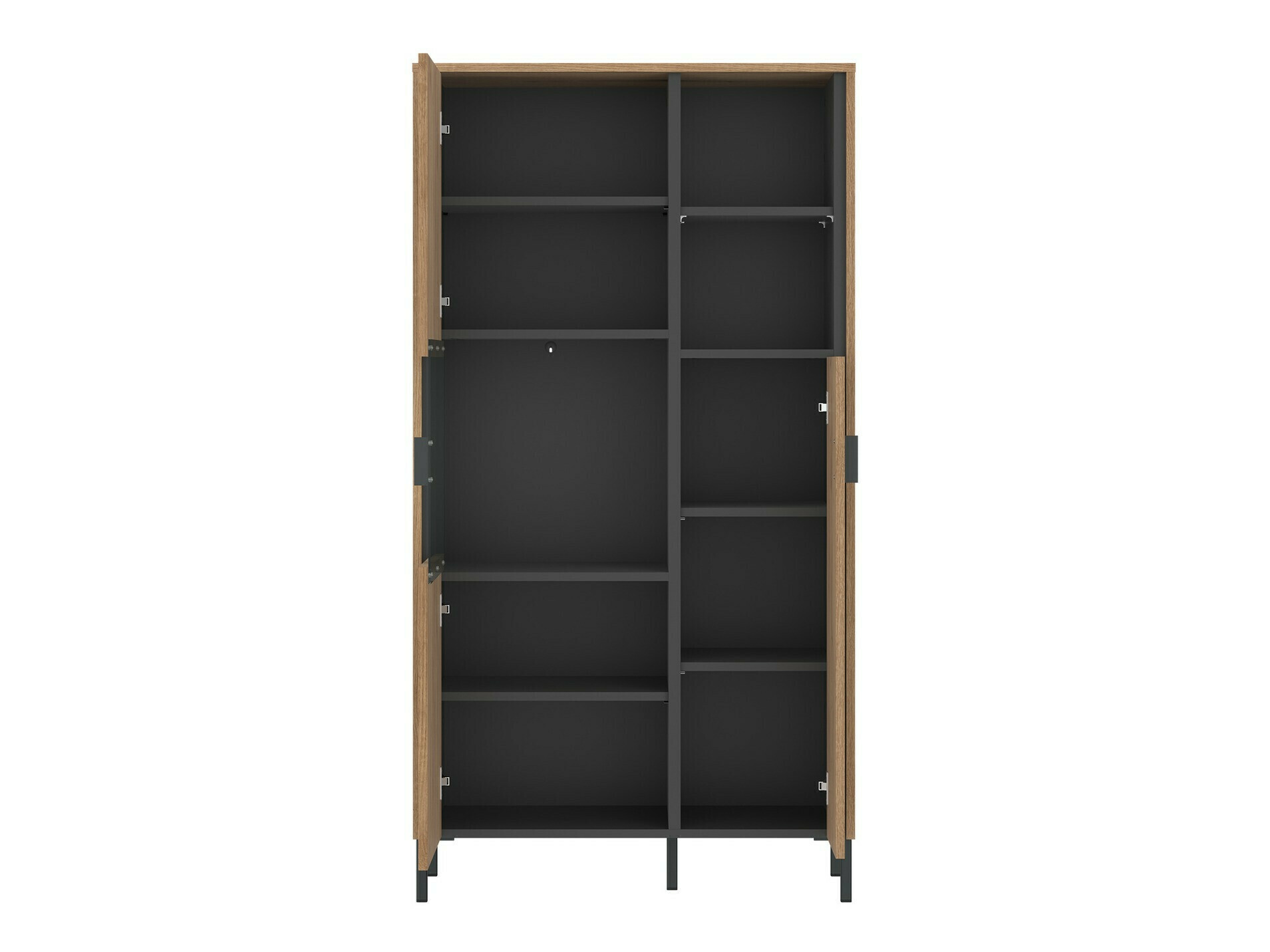 Könyvespolc Morelmi 108 (Antracit + Tölgy)