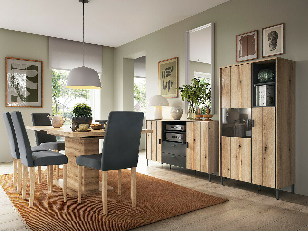 Könyvespolc Morelmi 108 (Antracit + Tölgy)