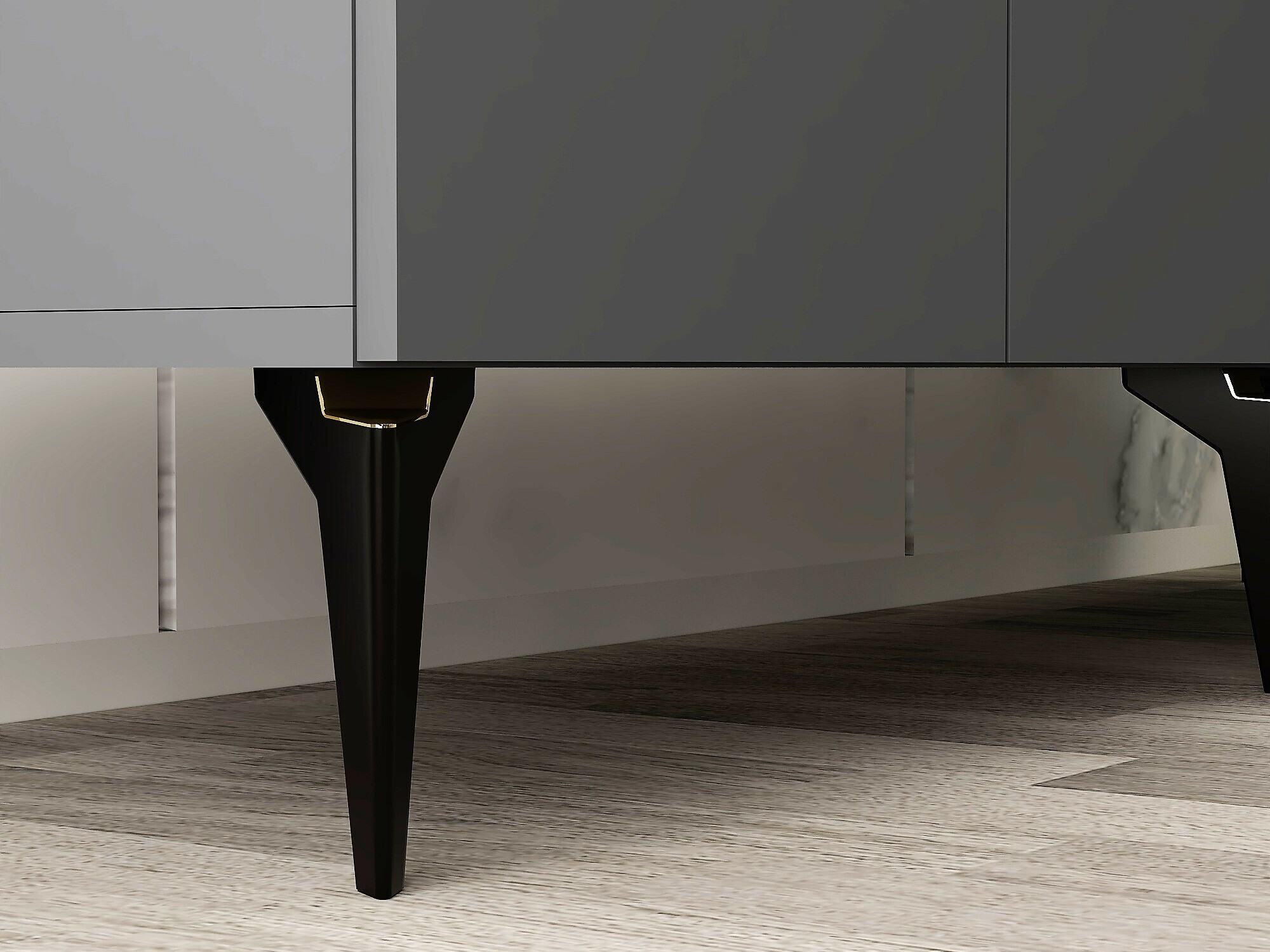 Szekrény Kailua 2265 (Antracit + Aranysárga)