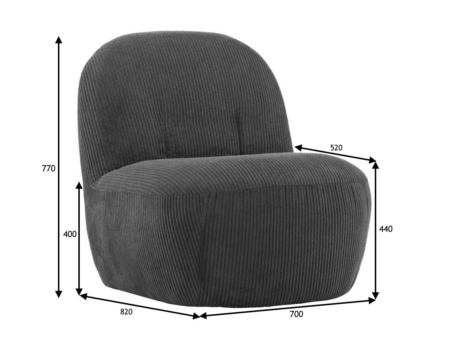 Fotel Dallas 4484 (Fehér)