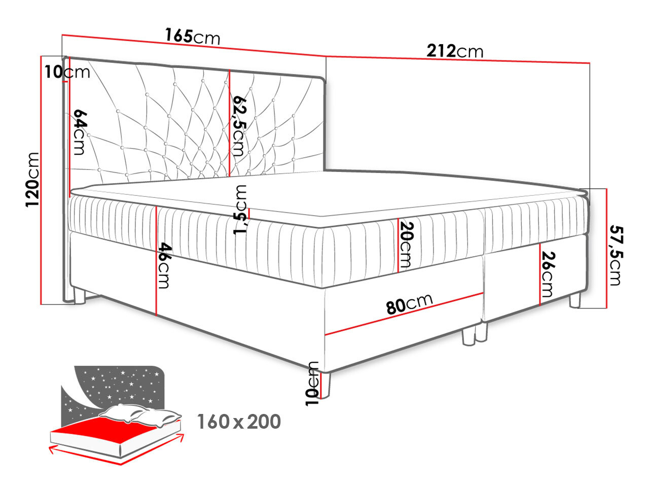 Kontinentális ágy Civitas (Manila 02)