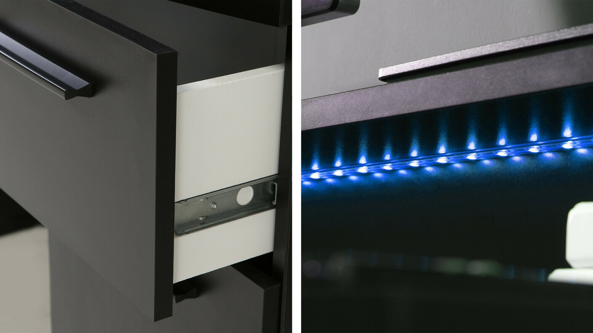 Gamer asztal Serus (Matt fekete)