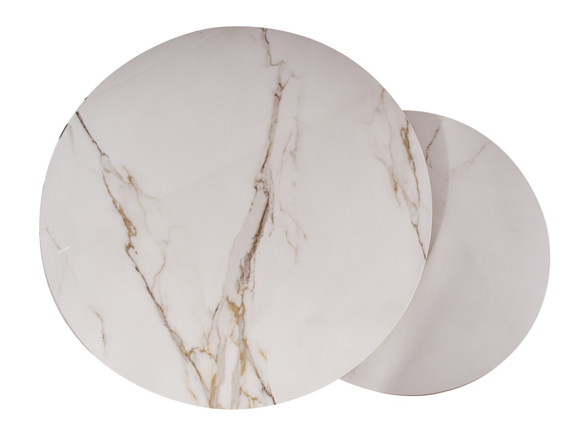 Dohányzóasztal szett Detroit 602 (Fehér márvány)