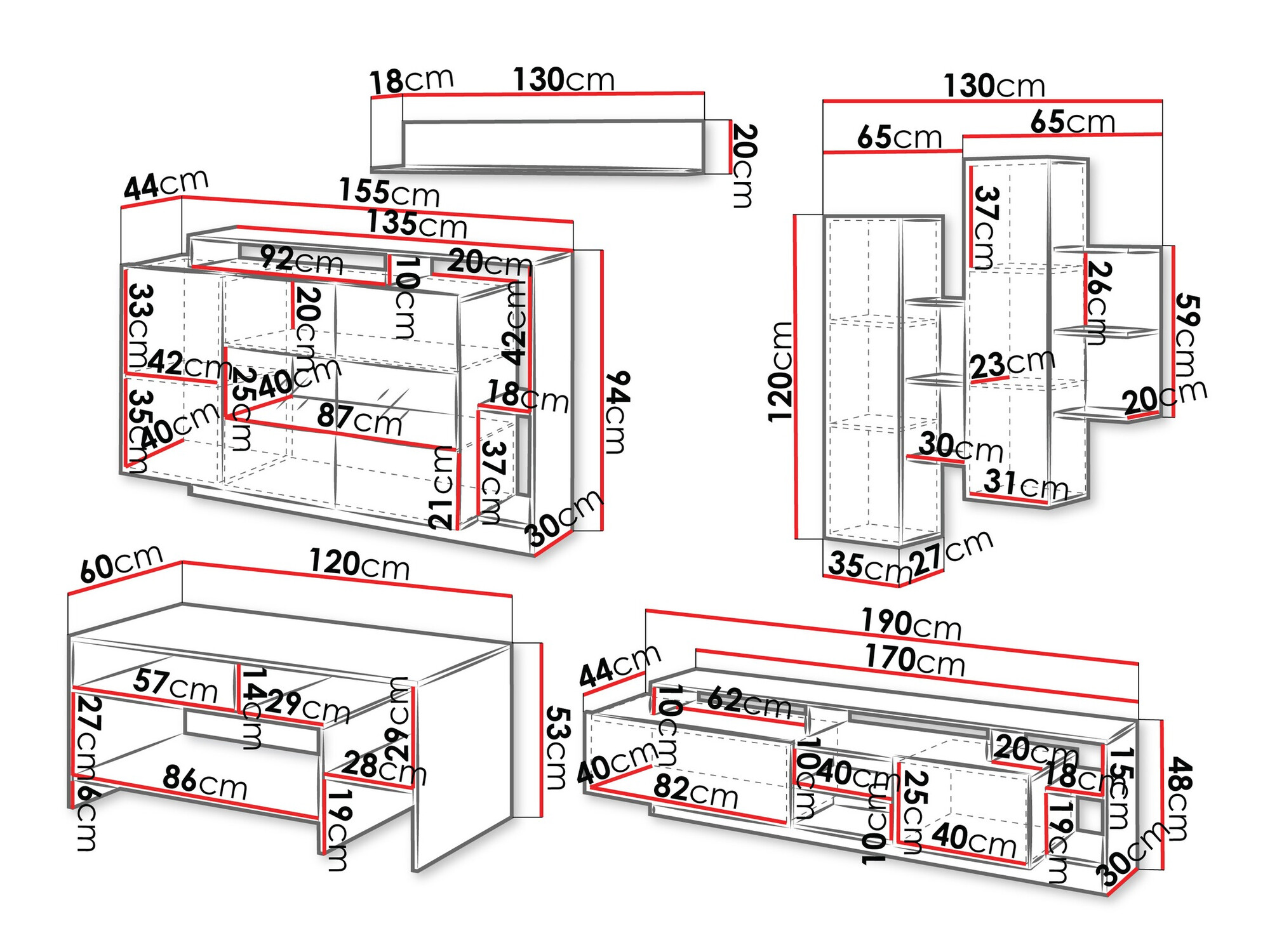 Nappali szett Fivfivi 103