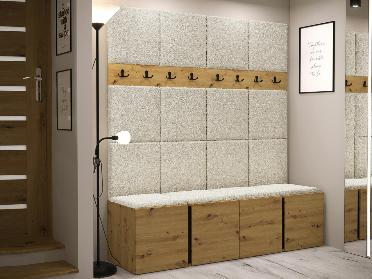 Előszoba garnitúra Hartford 268 (Artisan tölgy)