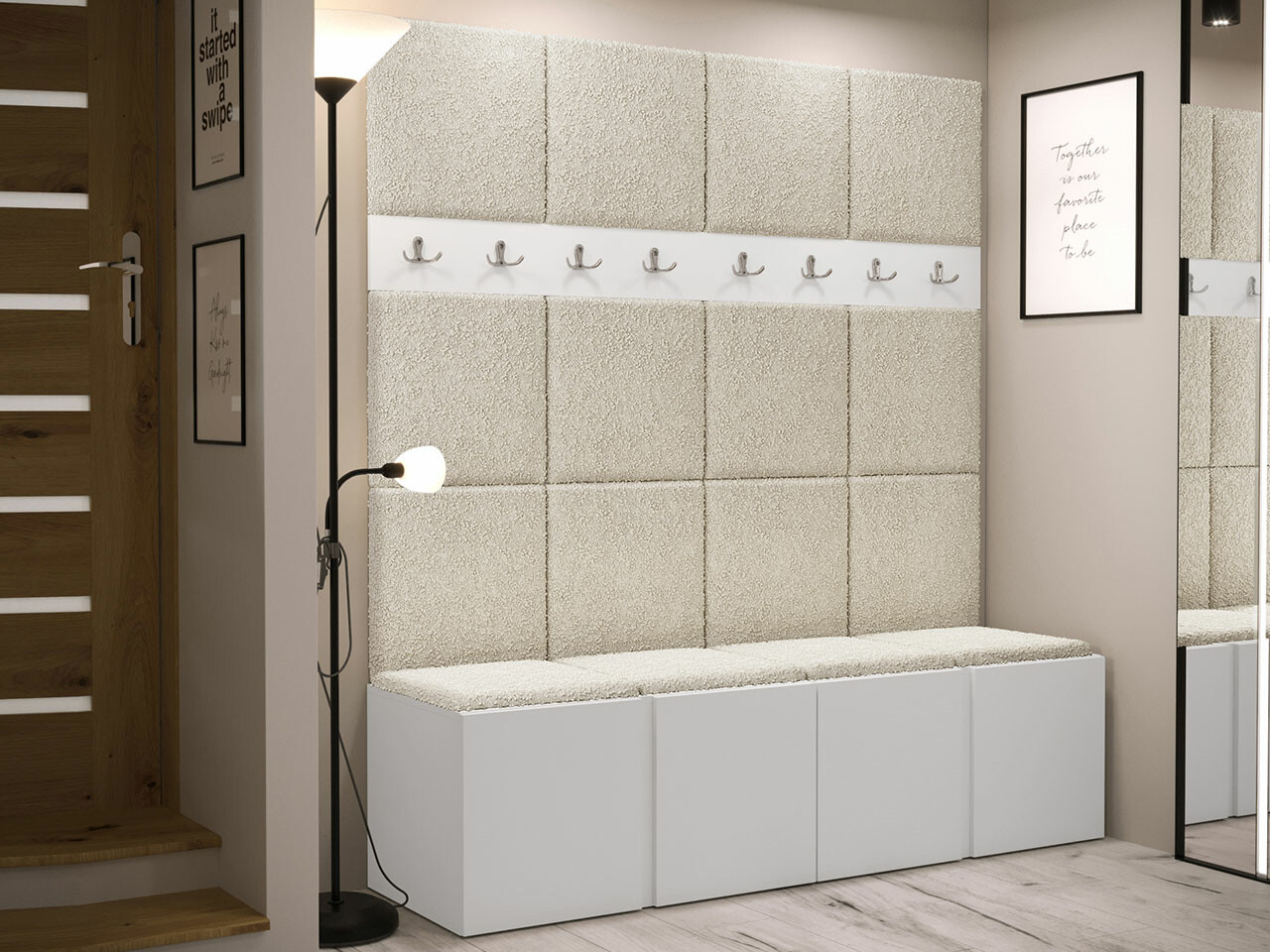 Előszoba garnitúra Hartford 268 (Fehér)