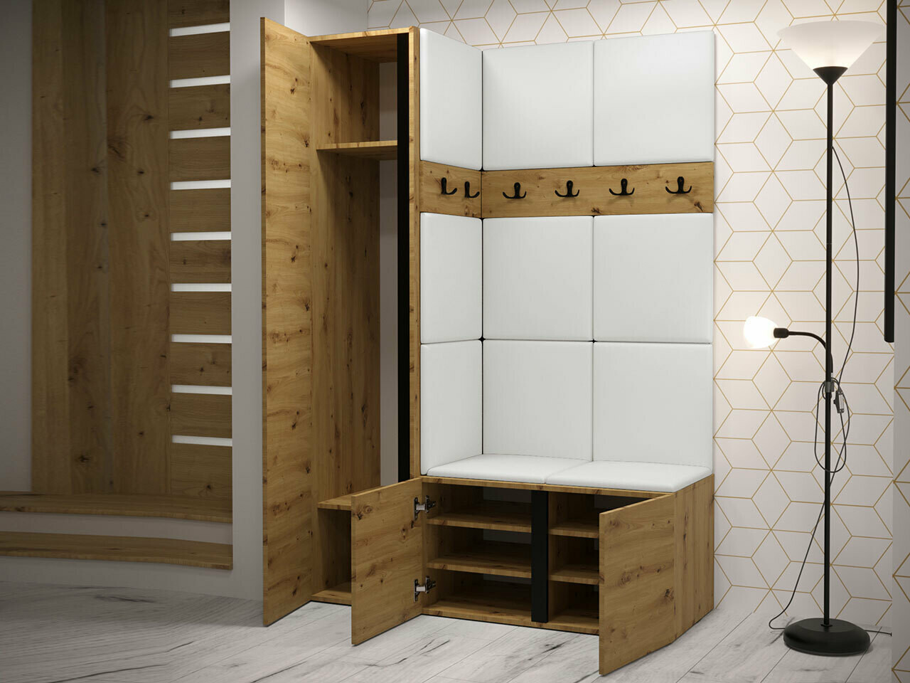 Előszoba garnitúra Hartford 277 (Fehér)