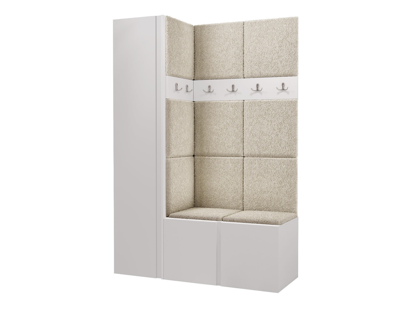 Előszoba garnitúra Pinis IX (Fehér)