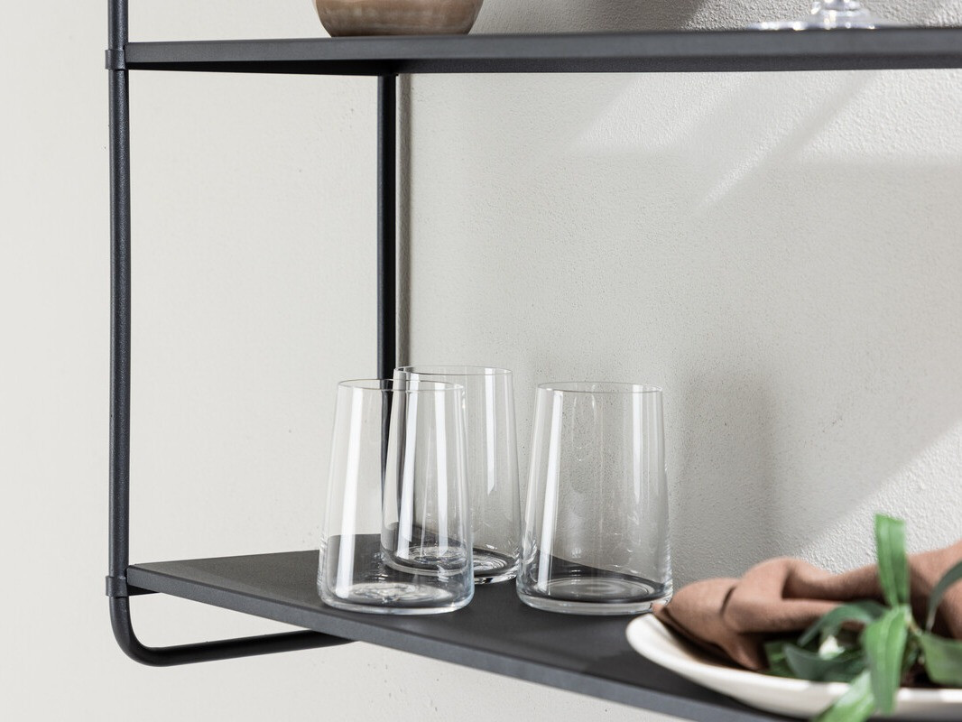 Fali polc Dallas 4550 (Fekete)