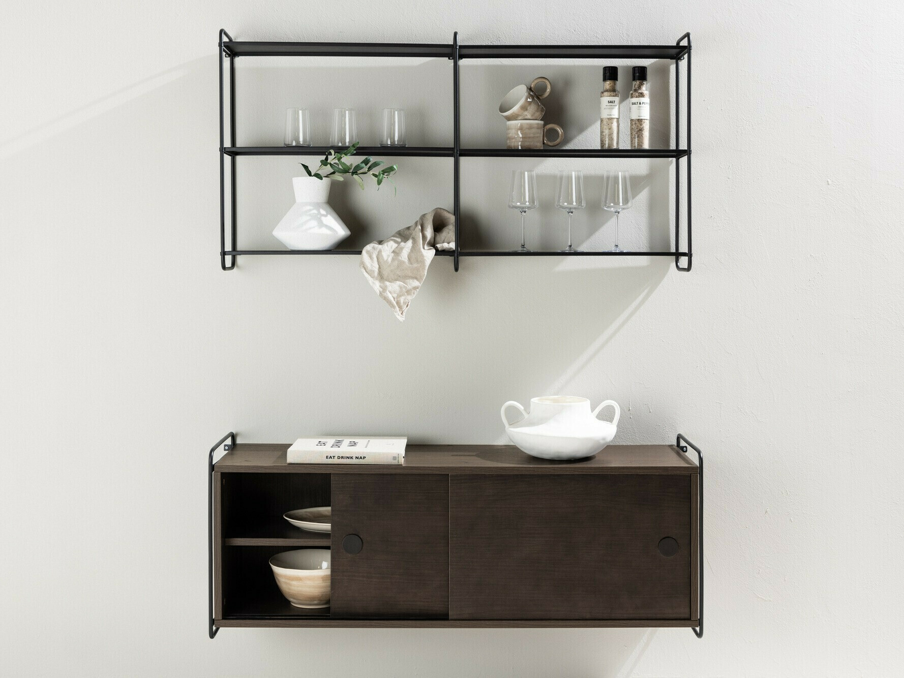 Fali szekrény Dallas 4530 (Barna)