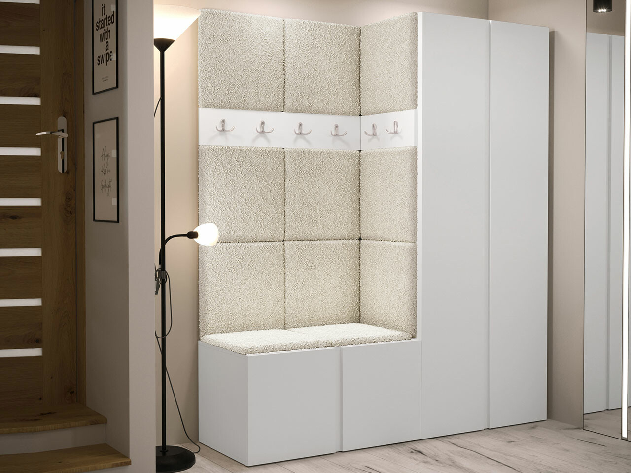 Előszoba garnitúra Hartford 266 (Fehér)