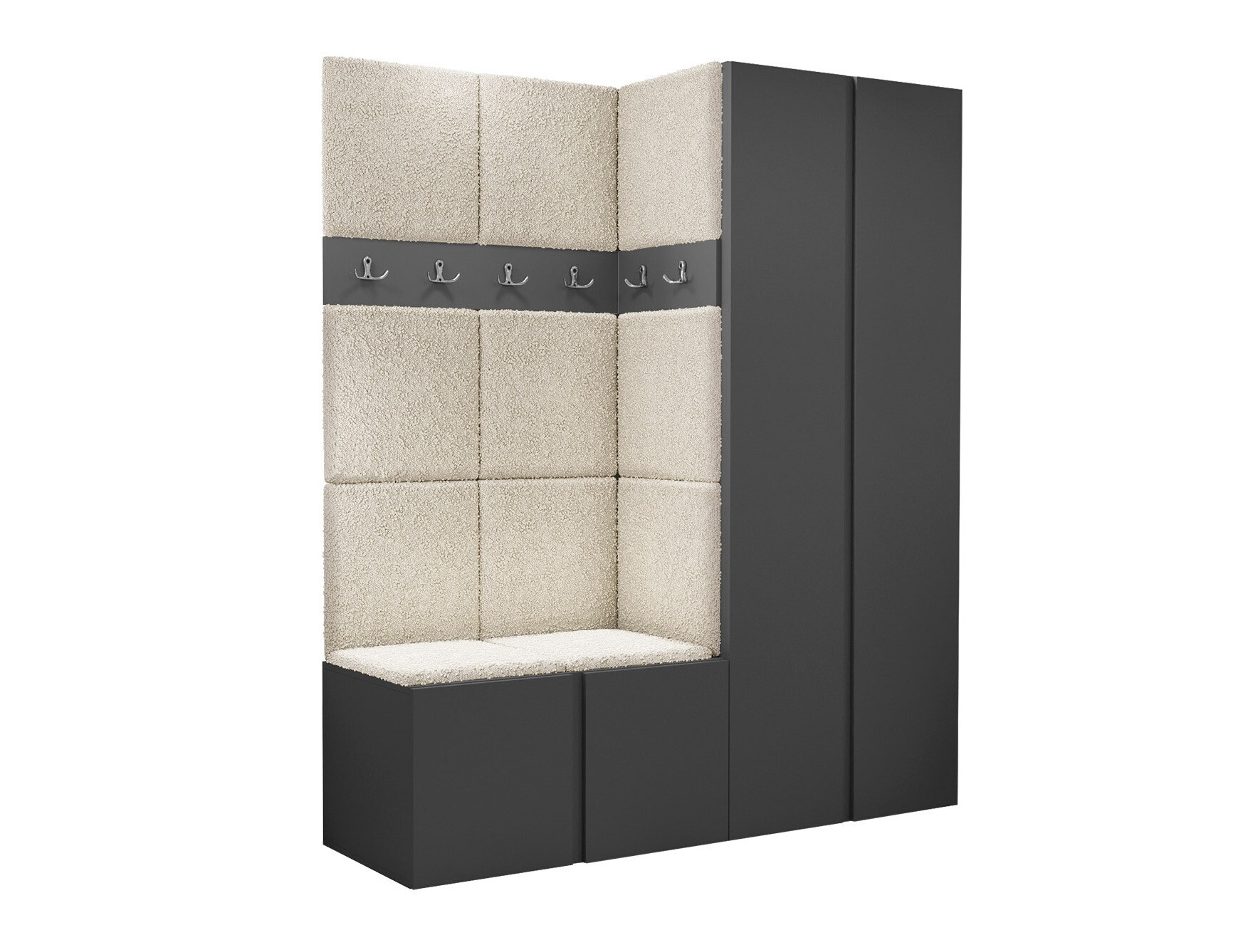 Előszoba garnitúra Hartford 266 (Grafit)