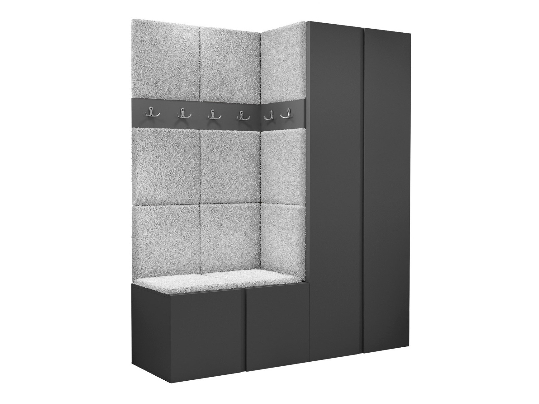 Előszoba garnitúra Pinis III (Grafit)