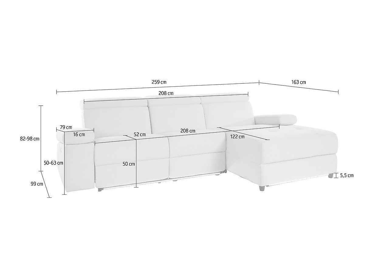 Relax sarokkanapé Denton 704 (Antracit)