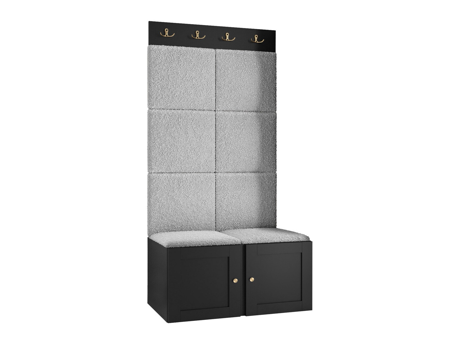 Előszoba garnitúra Hartford 375 (Fekete)