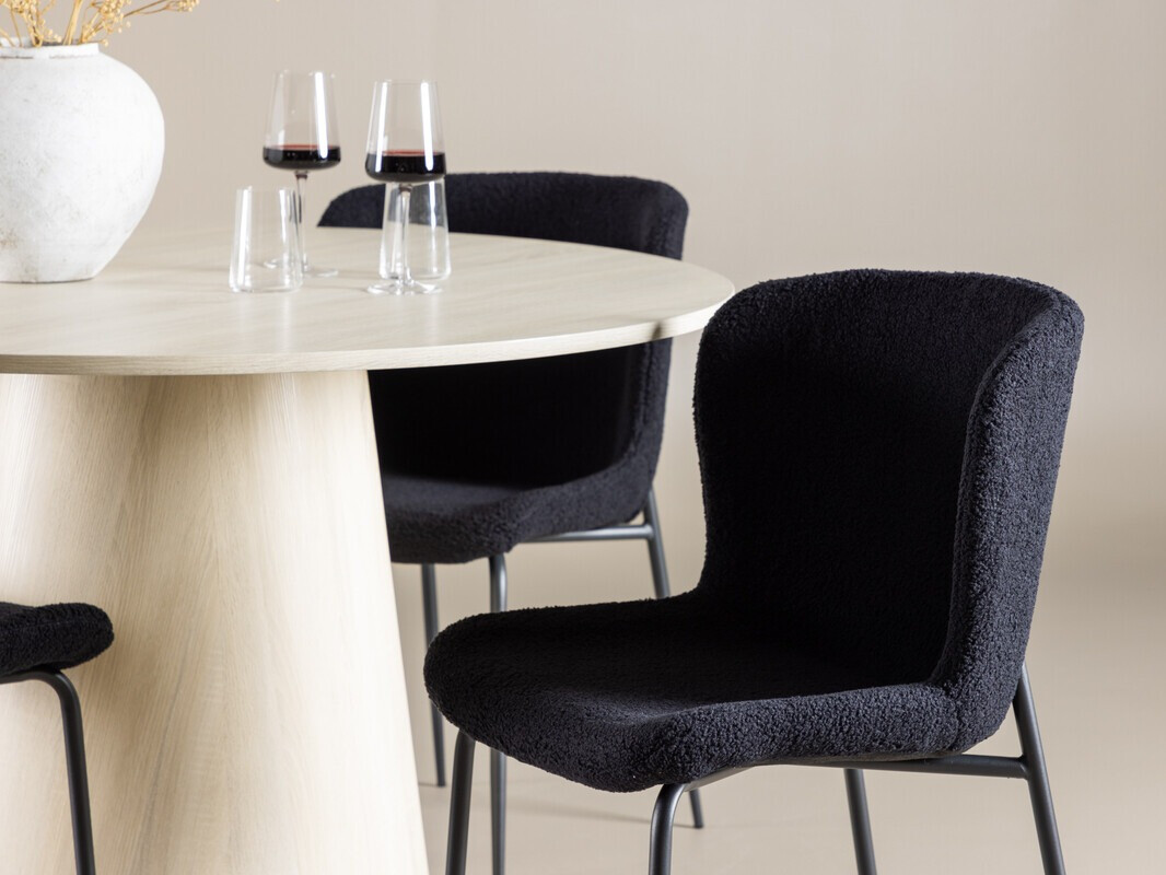 Étkezőgarnitúra Dallas 4554 (Fekete)