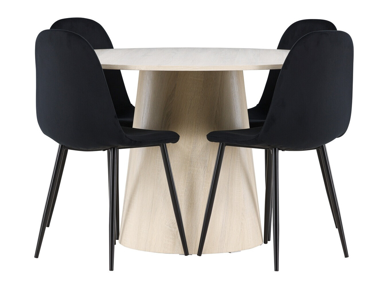 Étkezőgarnitúra Dallas 4556 (Fekete)