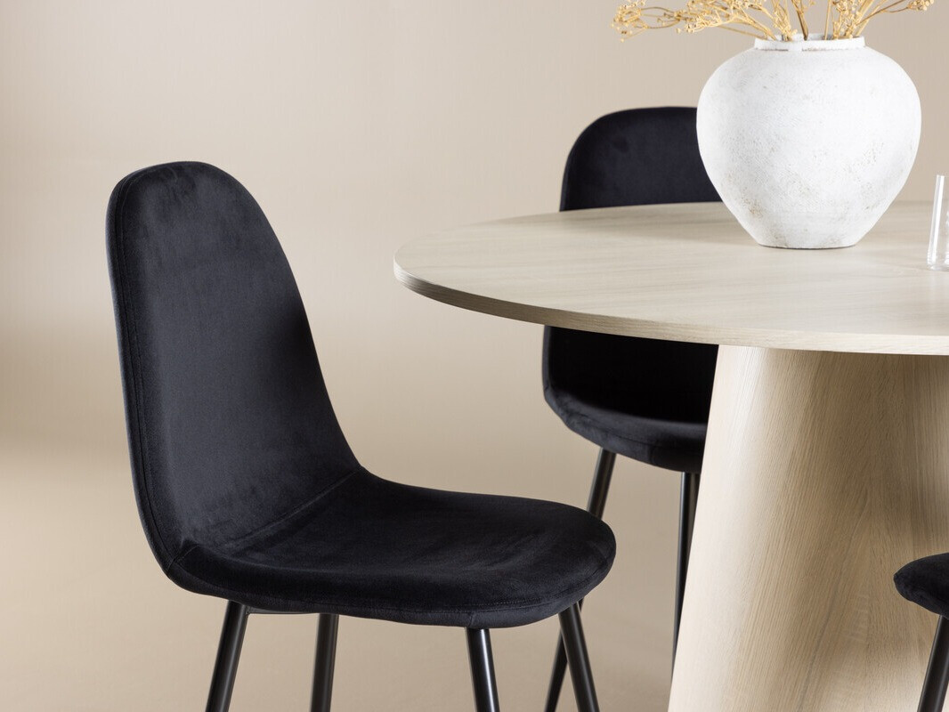 Étkezőgarnitúra Dallas 4556 (Fekete)