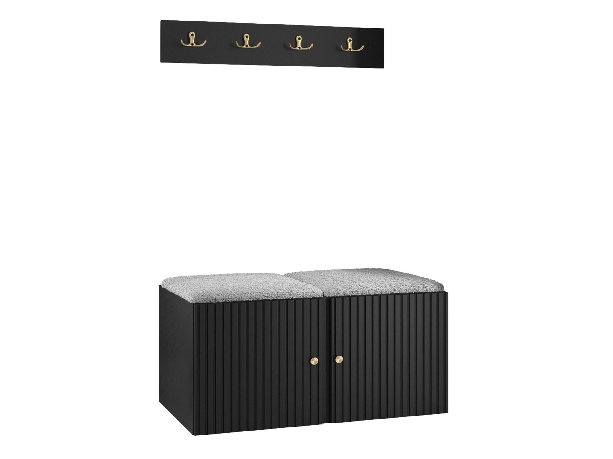 Előszoba garnitúra Hartford 384 (Fekete)