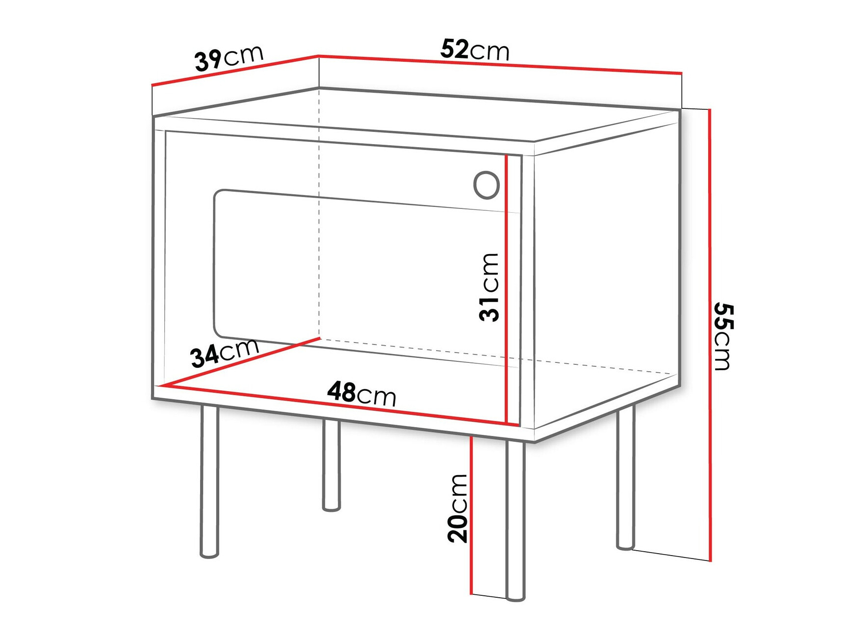 Éjjeliszekrény szett Feletri 107 (Fehér)
