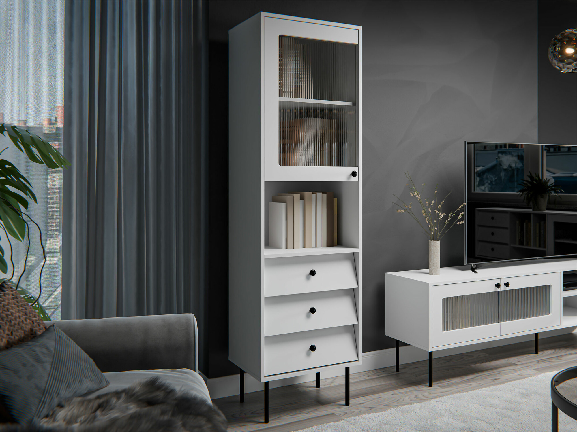 Könyvespolc Feletri 105 (Fehér)