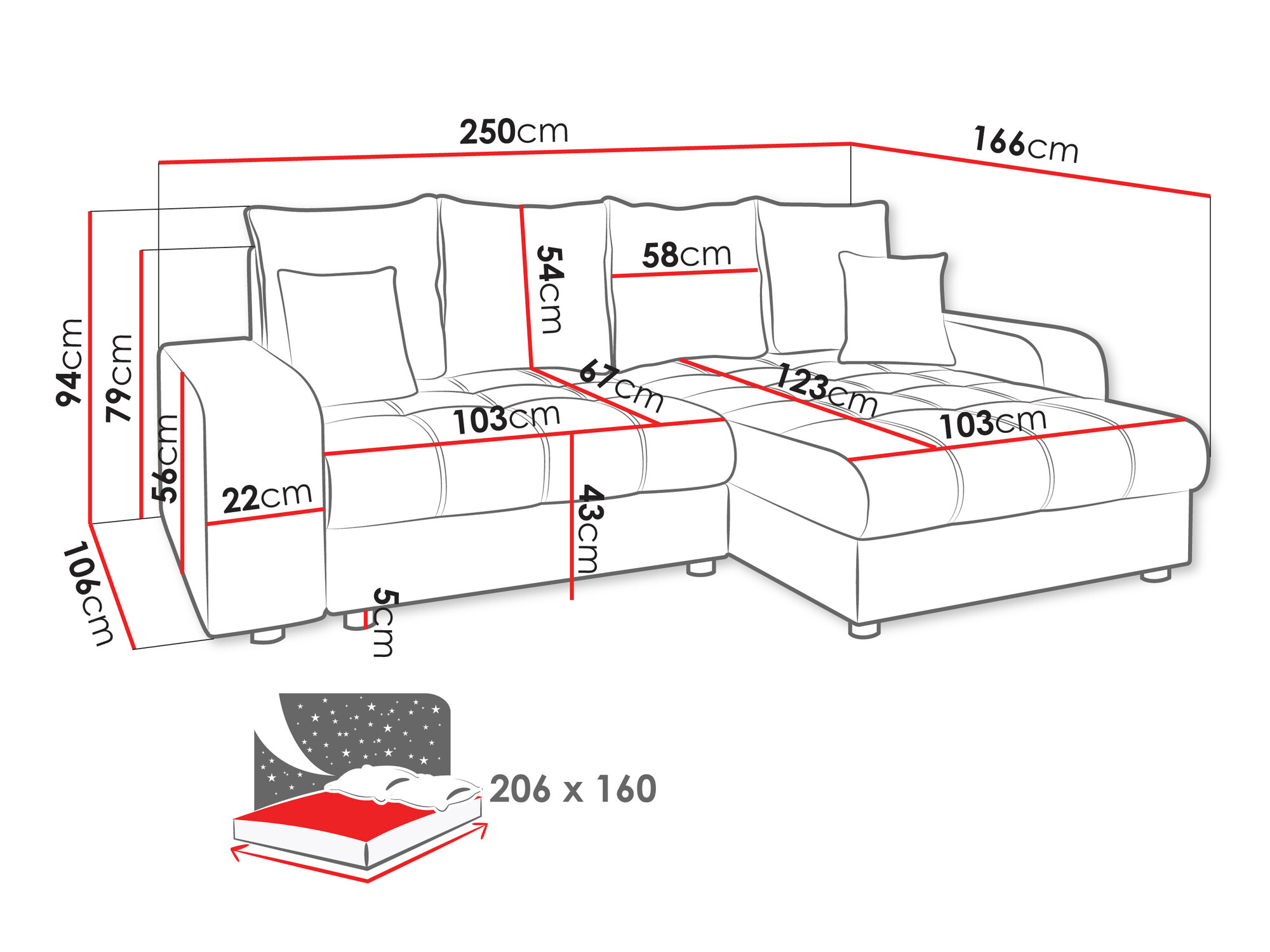 Sarokkanapé Sanford 102 (Neve 03)