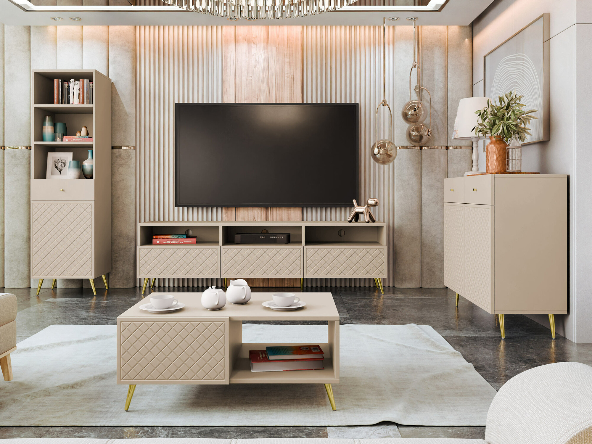 Komód Comfivo Nuromo 100 (Beige)